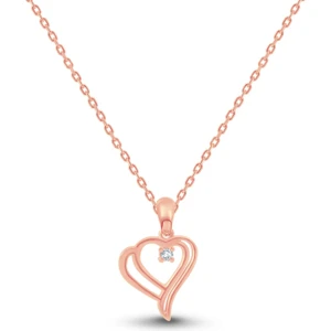 Luna Diamond 0.02 Karat Tasarım Pırlanta Kolye