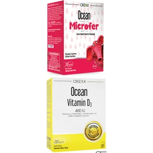 Ocean Microfer Oral Damla 30 ml + Ocean Vitamin D3 400IU Sprey 20 ml