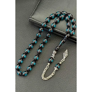 Özel Ahşap Kutulu Sürmeli Tasarım Toz Kehribar Tesbih