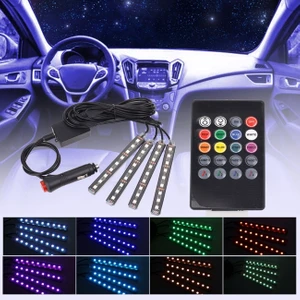 Araç Içi Ayak Altı LED Sese Duyarlı 12'li - Rgb