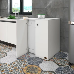 Kenzlife  bulaşık makinesi dolabı kapaklı nurten byz 90x70x60 banyo ofis
