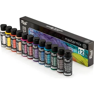 Mastermix 12x60cc Akrilik Boya Canlı Renkler Set / 11407