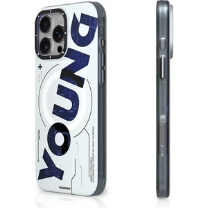 Apple iPhone 16 Pro Uyumlu Kılıf Magsafe Şarj Özellikli Airbagli Çift Katmanlı Youngkit Future Serisi Mavi
