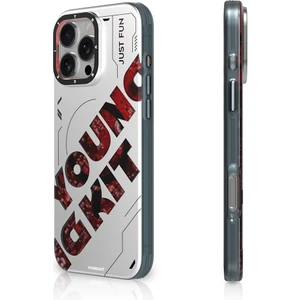 Apple iPhone 16 Pro Max Kılıf Magsafe Şarj Özellikli Airbagli Çift Katmanlı Youngkit Future Serisi Kırmızı