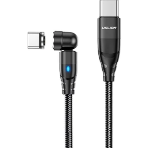 Spelt Uslion 100W 5A Usb-C Usb-C Manyetik Mıknatıslı Hızlı Şarj ve Data Kablosu 1 Metre