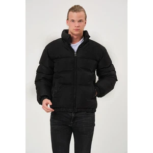 Yağmur Rüzgar Geçirmez Bomber Oversize Mont Ceket Kaban Waterproof Siyah