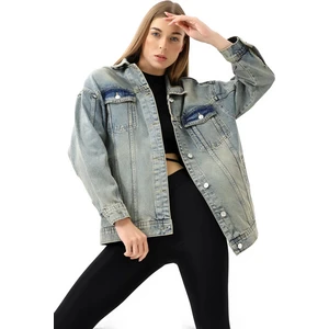 Kadın Oversize Denim Ceket