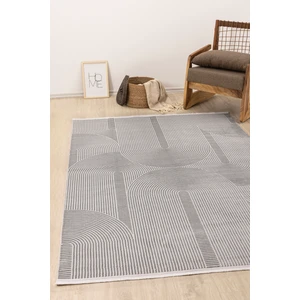 Koza Halı Farahan Gri Geometrik Tozumaz Salon Koridor Balkon Teras Bahçe Oturma Odası Halısı A0861A