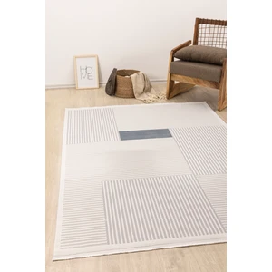 Koza Halı Farahan Gri Mavi Geometrik Tozumaz Salon Koridor Balkon Teras Bahçe Oturma Odası Halısı A0859A