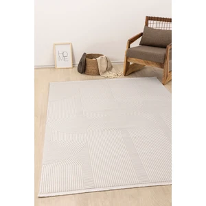 Koza Halı Farahan Beyaz Geometrik Tozumaz Salon Koridor Balkon Teras Bahçe Oturma Odası Halısı A0861A