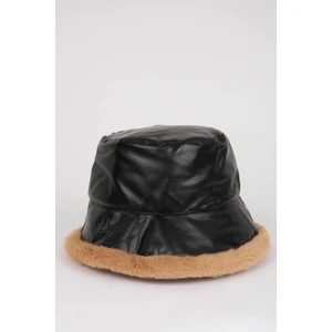 Kadın Suni Deri Bucket Şapka C6826AX24WN