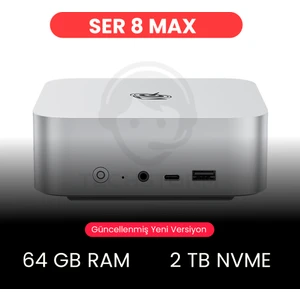 Ser8  Max Amd Ryzen 7 8745HS 64GB Ddr5 2 Tb Nvme WIN11 Pro Mini Pc
