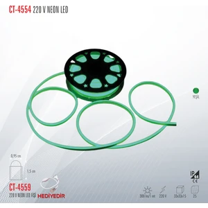 CT-4554 220 V Neon LED Şerit (5 Metre)