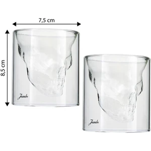 Glory Double Wall 2'li Skull Bardak 150 Ml