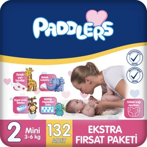 Bebek Bezi 2 Numara Mini 132 Adet (3-6 Kg)  Ekstra Fırsat Paketi