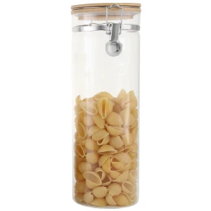 Kavanoz Kelepçeli Bambu Kapak 1800 ml TR-4419
