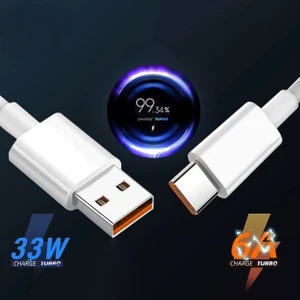 Xiaomi Type-C Android Hızlı Şarj Kablosu 33W 6A Redmi Note 8 9 9s 10 Pro Mi 9t 10T 11 Lite Poco Mi 9 11 10 Pro Redmi K30 K40 Pro