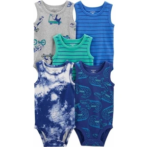 Layette Erkek Bebek 5'li Body Set Çok Renkli