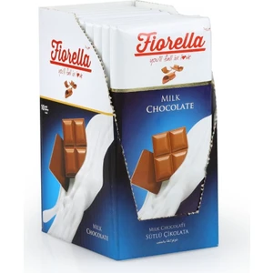 Fiorella Sütlü Çikolata Tablet 80 Gr. 10'lu (1 Kutu)