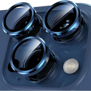 iPhone 15 Pro ve iPhone 15 Pro Max Uyumlu Çizilmeye Dayanıklı Temperli Kamera Lens Koruyucu