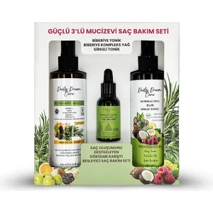 Daily Dream Care Rosemary Miracle Güçlü Mucizevi Saç Bakım Seti Biberiye Bakımı 3'lü Set (Tonik + Serum)