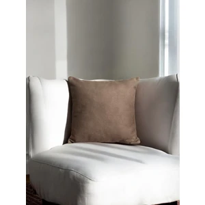 Doryan Home Flat Serisi Kare Suni Nubuk Deri Düz Kırlent Kılıfı 40x40 / 45x45 / 50x50cm