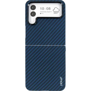 Samsung Galaxy Z Flip 4 Uyumlu Karbon Seri Arka Koruma Kılıf