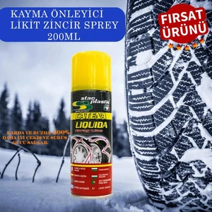 Stac Plastic Anti Patinaj Önleyici Kar Lastik Zincir Spreyi Likit 200 ml