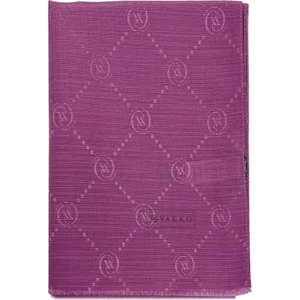 Pamuk Ipek Şal - Monogram - Menekşe
