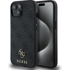 Apple iPhone 14 Uyumlu Kılıf Guess Orjinal Lisanslı Magsafe Şarj Özellikli Small 4g Classic Kapak Siyah