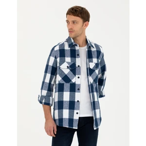 Pierre Cardin Erkek Lacivert Comfort Fit Gömlek Ceket 50277888-VR033