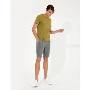 Pierre Cardin Erkek Gri Melanj Standart Fit Örme Şort 50251039-VR086