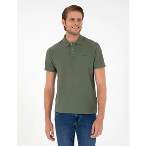 Pierre Cardin Erkek Haki Slim Fit Tişört 50296569-VR027