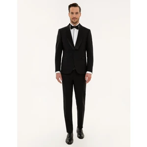 Pierre Cardin Erkek Siyah Ex.Slim Fit Yelekli Smokin Damatlık 50224051-VR046