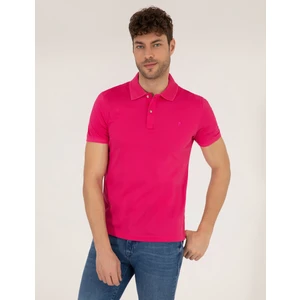 Pierre Cardin Erkek Pembe Slim Fit Polo Yaka Merserize Tişört 50262665-VR023