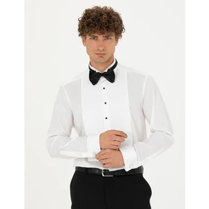 Pierre Cardin Erkek Beyaz Slim Fit Smokin Gömlek 50277127-VR013
