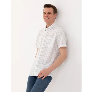 Pierre Cardin Erkek Haki Regular Fit Kısa Kollu Gömlek 50269178-VR027