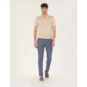 Pierre Cardin Erkek Açık Mavi Slim Fit Kanvas Pantolon 50271294-VR003