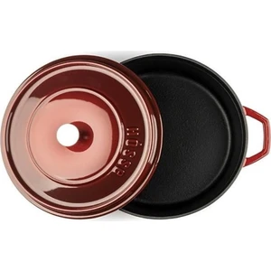 20 cm Döküm Derin Tencere Kırmızı