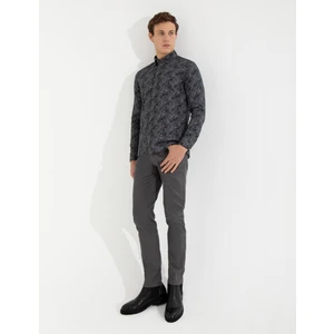 Pierre Cardin Erkek Koyu Gri Slim Fit Kanvas Pantolon 50255173-VR080