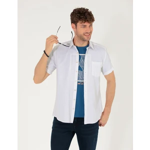 Pierre Cardin Erkek Zümrüt Regular Fit Kısa Kollu Gömlek 50255276-VR055