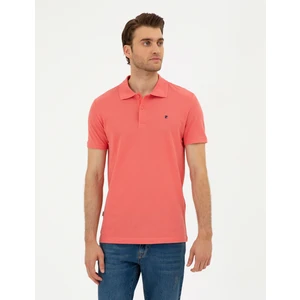 Pierre Cardin Erkek Mercan Slim Fit %100 Pamuk Polo Yaka Basic Tişört 50291625-VR186