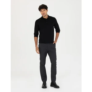 Pierre Cardin Erkek Siyah Slim Fit Kanvas Pantolon 50278440-VR046