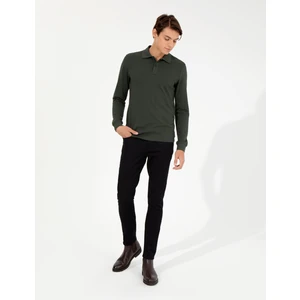 Pierre Cardin Erkek Siyah Slim Fit Kanvas Pantolon 50255173-VR046