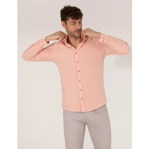 Pierre Cardin Erkek Tarçın Slim Fit Uzun Kollu Gömlek 50266609-VR191