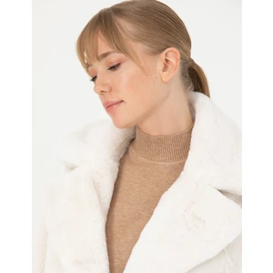 Pierre Cardin Kadın Ekru Kaşe Kaban 50272216-VR019