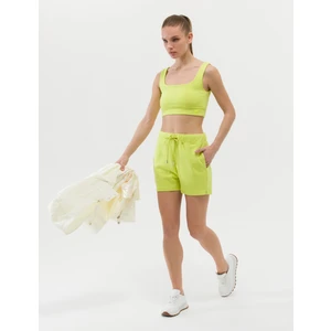 Pierre Cardin Kadın Yeşil Regular Fit Örme Şort 50265557-VR232