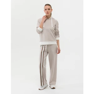 Pierre Cardin Kadın Krem Flare Fit Eşofman Altı 50263349-VR071