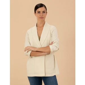 Pierre Cardin Kadın Krem Regular Fit Ceket 50263092-VR071