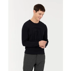 Pierre Cardin Erkek Lacivert Slim Fit Bisiklet Yaka Triko Kazak 50240607-VR033
